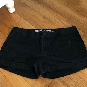 Size 10 Black jean shorts midi
